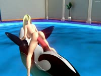 Sexy babe getting pounded by a big cock dolphin sex